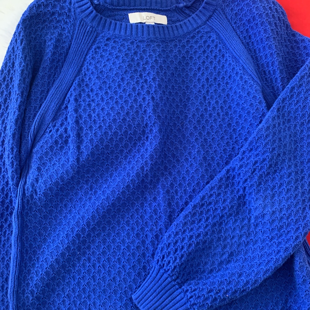 LOFT Royal Blue Knit Sweater